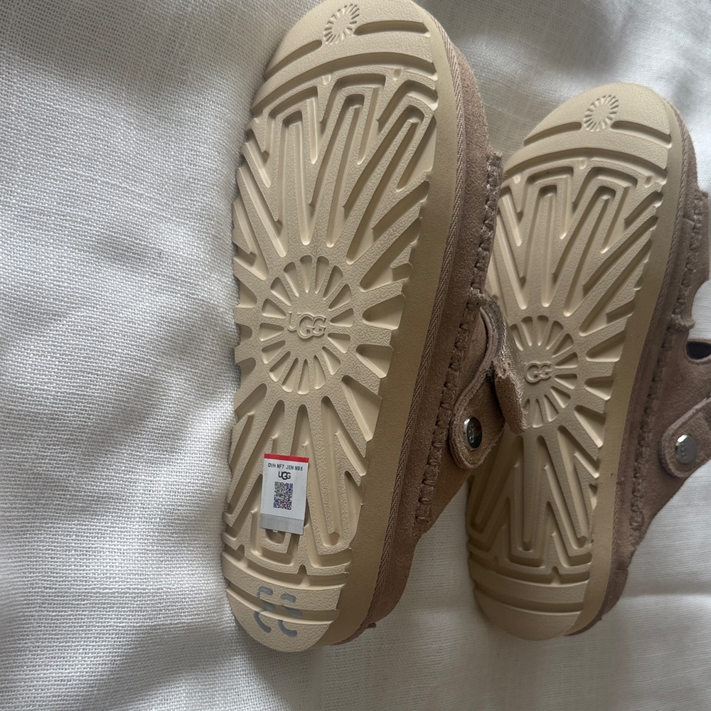 UGG Goldenstar Suede Tan Sandals - Picture 3 of 6